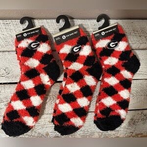 Bundle of Georgia Bulldogs Cozy Socks - NIP/NWT